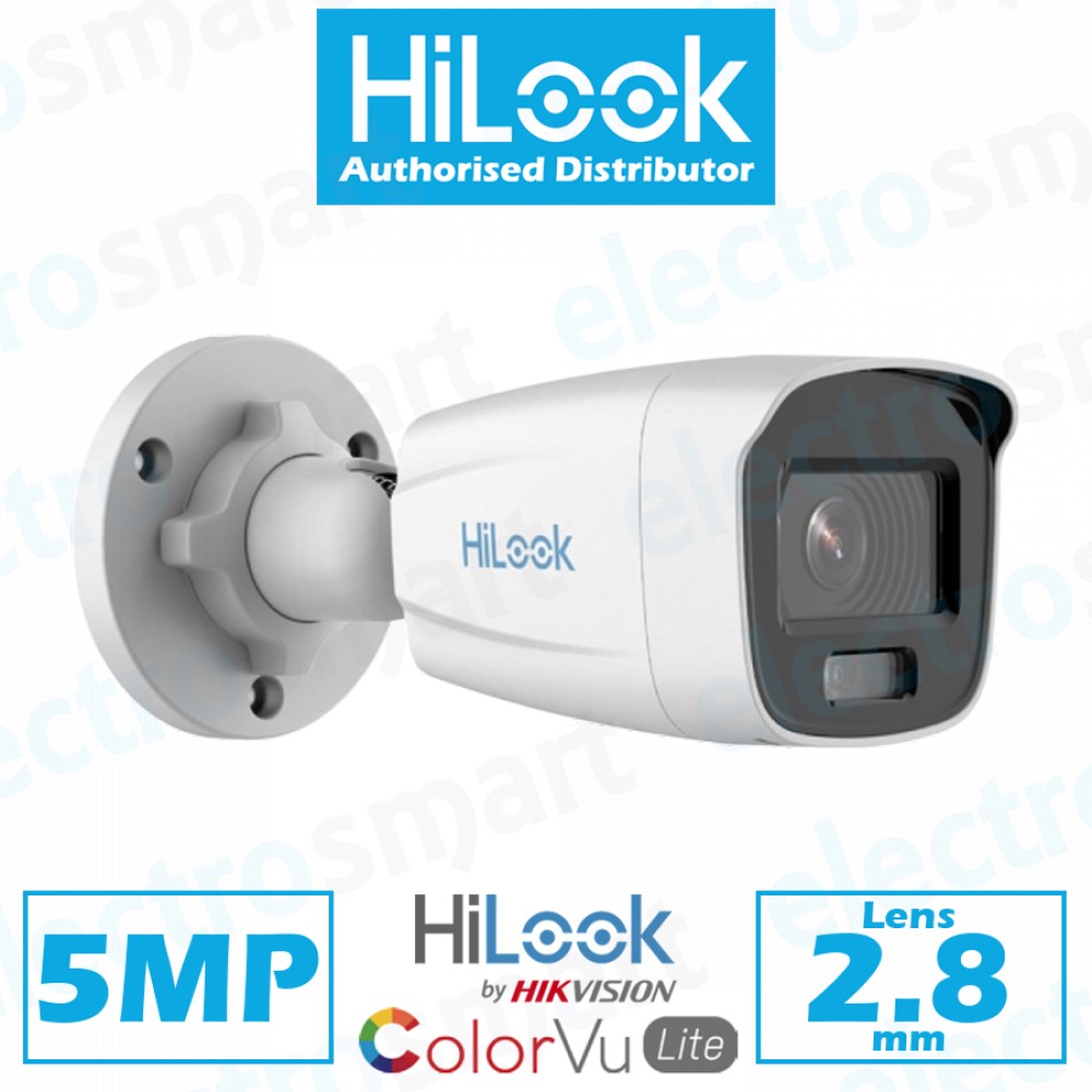 IPC-B159H(2.8mm) HiLook By Hikvision 5MP ColorVu Bullet Network IP PoE ...